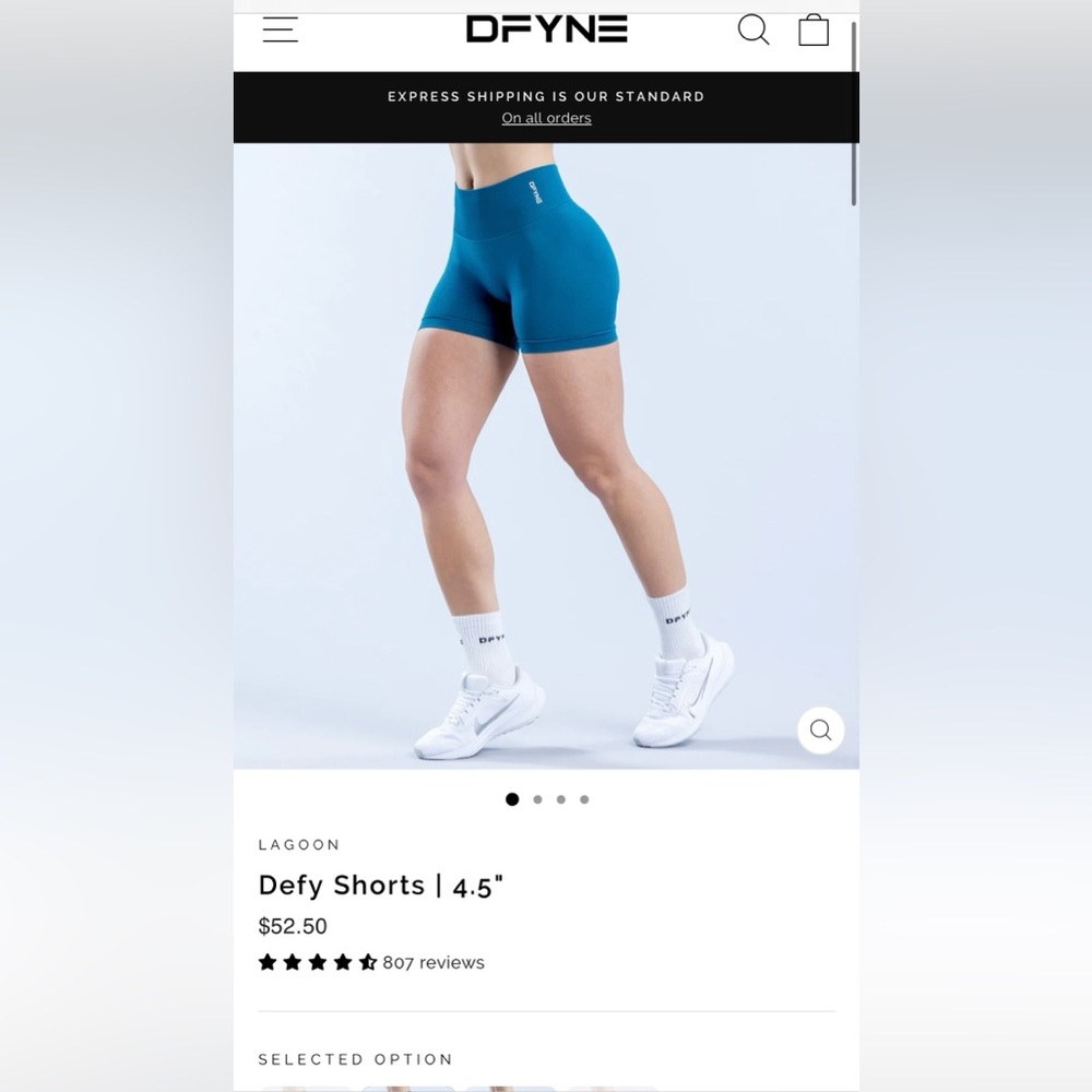 DFYNE defy shorts 4.5